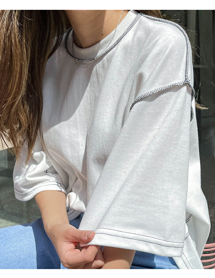 【メール便】半袖ステッチTシャツ