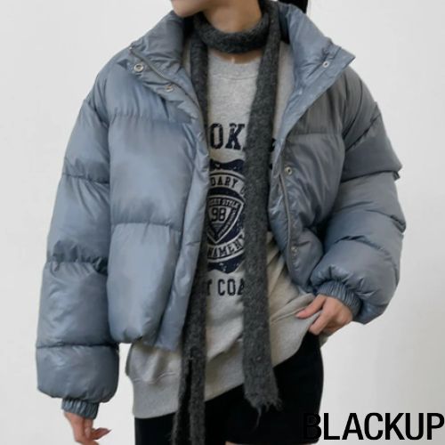 BLACK UP(ブラックアップ)ネフシャイニングクロップ中綿ジャケット