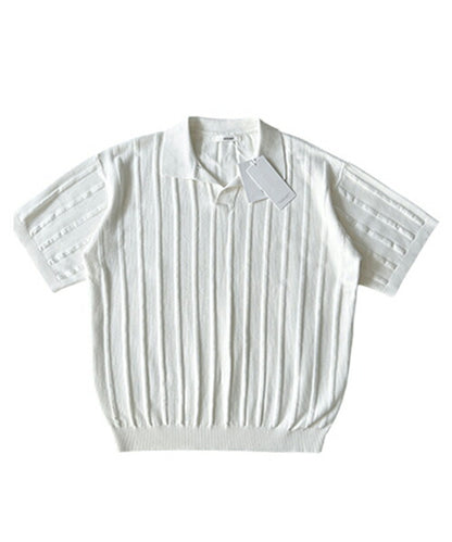 ASCLO(エジュクロ)ASCLO Rough Vertical Collar Knit