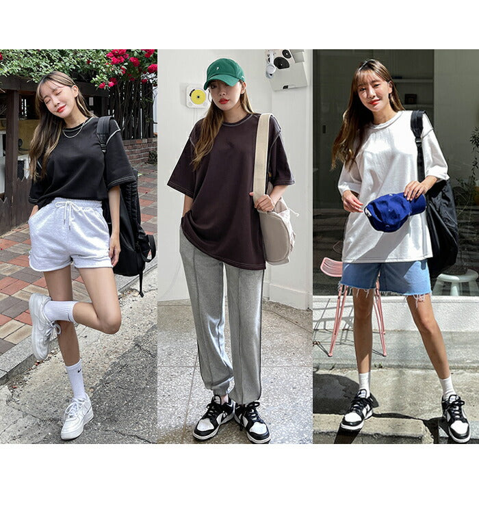 【メール便】半袖ステッチTシャツ