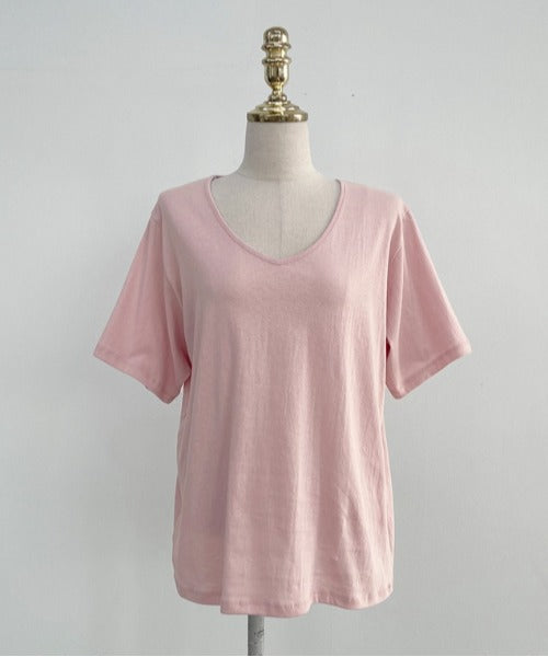 NANING9(ナンニング)コットンベーシックTシャツ