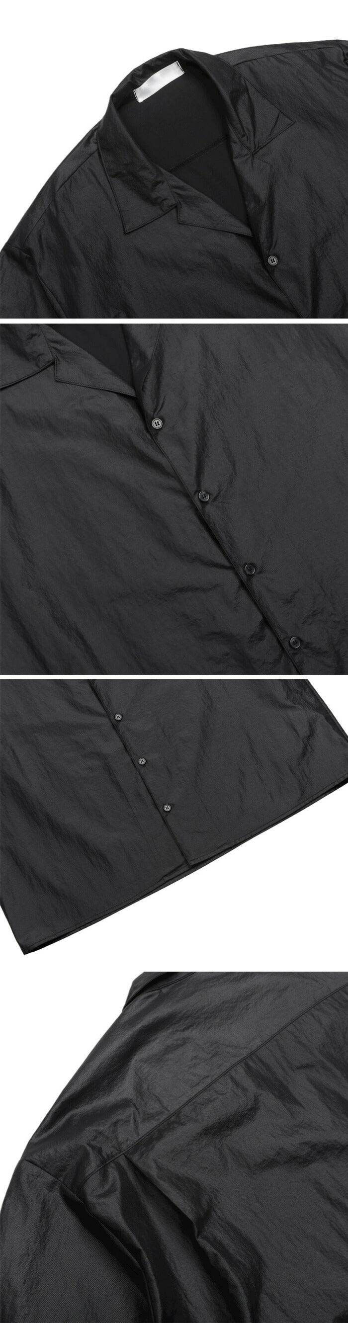 ASCLO(エジュクロ)ASCLO Coating Open Collar Shirt (3color)