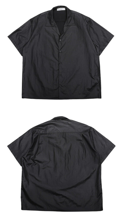 ASCLO(エジュクロ)ASCLO Coating Open Collar Shirt (3color)