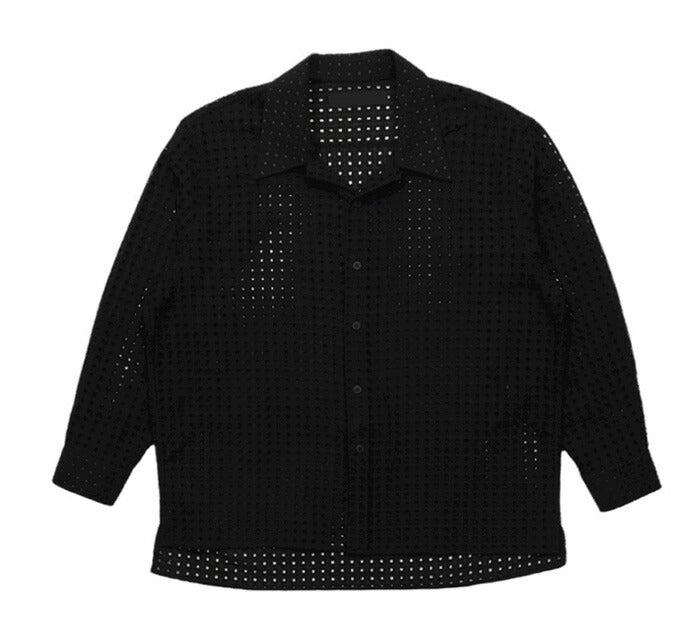 ASCLO(エジュクロ)ASCLO Punching Square Shirt (2color)