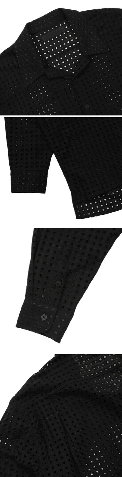 ASCLO(エジュクロ)ASCLO Punching Square Shirt (2color)