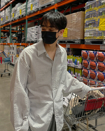 ASCLO(エジュクロ)ASCLO Seersucker ST Shirt (2color)