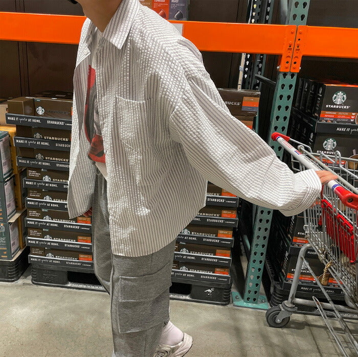 ASCLO(エジュクロ)ASCLO Seersucker ST Shirt (2color)