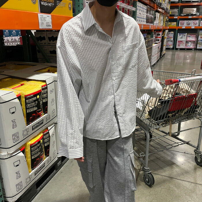 ASCLO(エジュクロ)ASCLO Seersucker ST Shirt (2color)