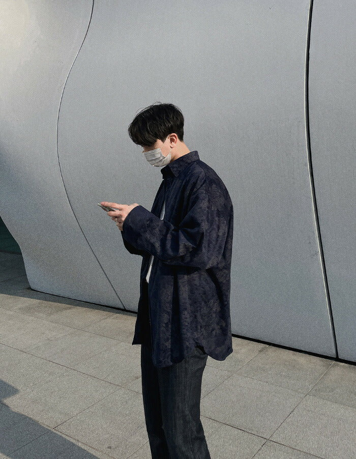 ASCLO(エジュクロ)Corduroy and Paisley Over Shirt