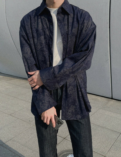 ASCLO(エジュクロ)Corduroy and Paisley Over Shirt