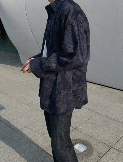 ASCLO(エジュクロ)Corduroy and Paisley Over Shirt