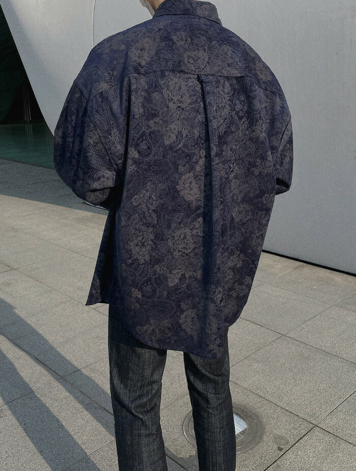 ASCLO(エジュクロ)Corduroy and Paisley Over Shirt