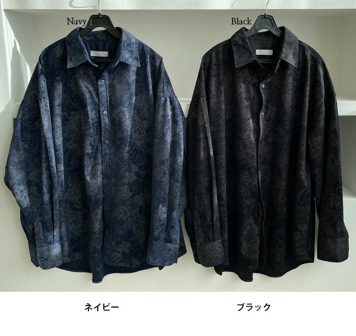 ASCLO(エジュクロ)Corduroy and Paisley Over Shirt