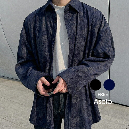 ASCLO(エジュクロ)Corduroy and Paisley Over Shirt