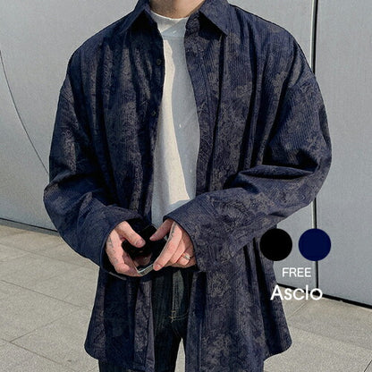 ASCLO(エジュクロ)Corduroy and Paisley Over Shirt