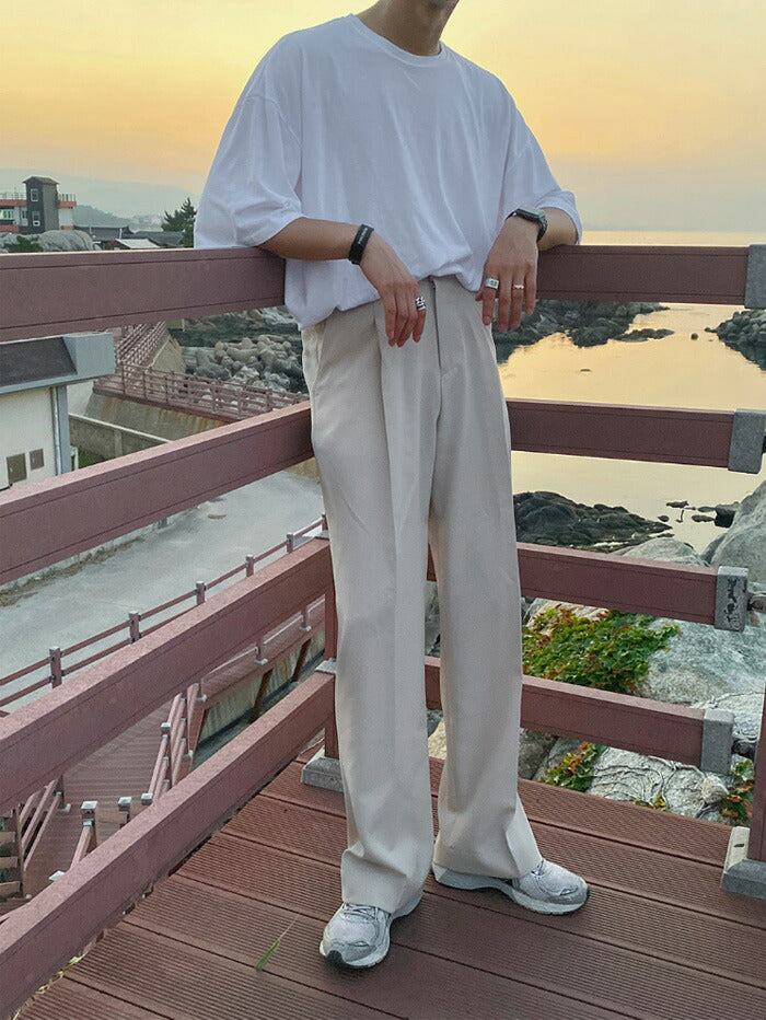 ASCLO(エジュクロ)ASCLO Banding Wide Slacks/42729621848291