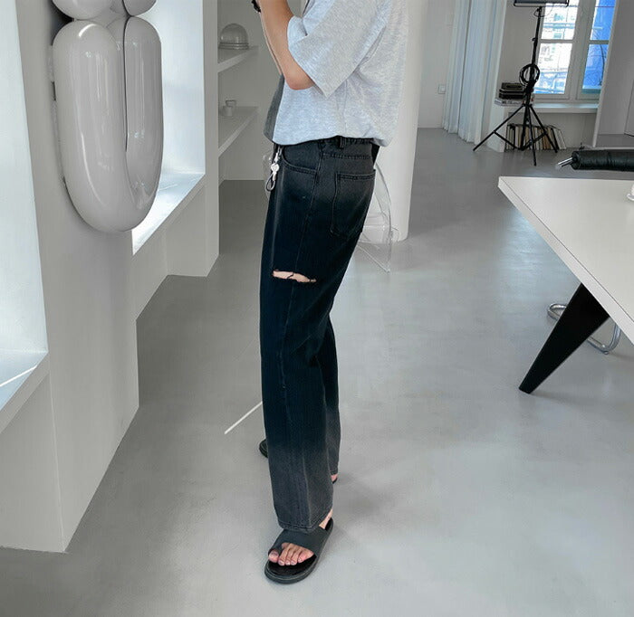 ASCLO(エジュクロ)ASCLO Summer Gradation Denim Pants (2color)