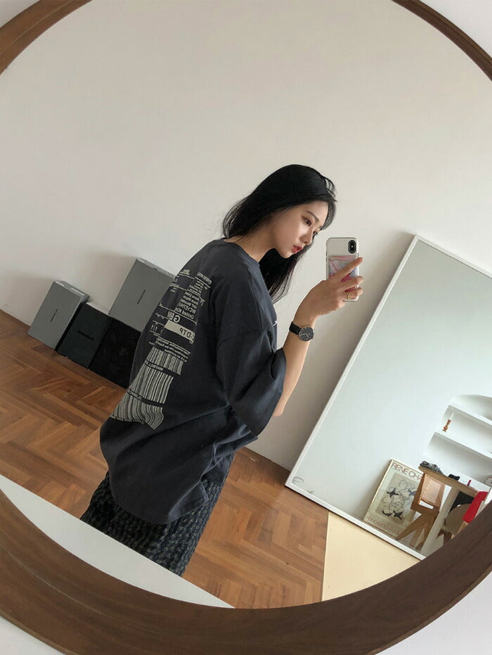 ASCLO(エジュクロ)Grag Loosefit DHL Short Sleeve T Shirt