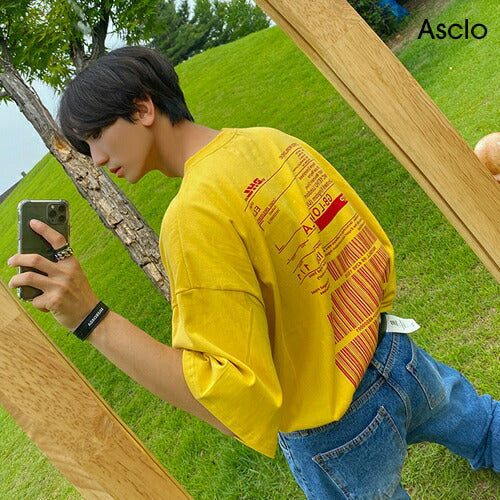ASCLO(エジュクロ)Grag Loosefit DHL Short Sleeve T Shirt