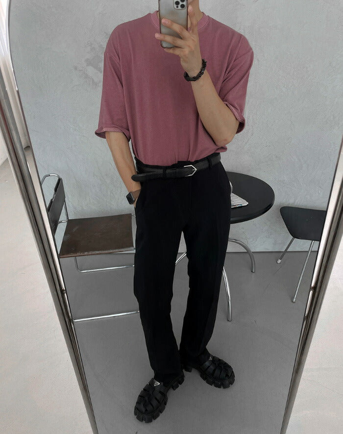 ASCLO(エジュクロ)ND Dusty Over Short Sleeve T Shirt (5color)