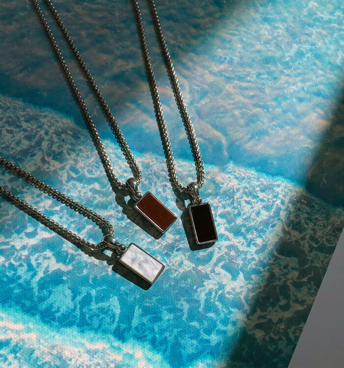 ASCLO(エジュクロ)ASCLO Square Flame Chain Necklace