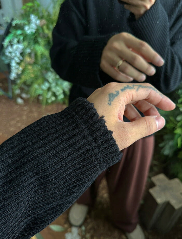 ASCLO(エジュクロ)3 TAP Destroyed Knit T Shirt