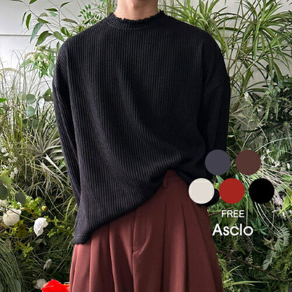 ASCLO(エジュクロ)3 TAP Destroyed Knit T Shirt