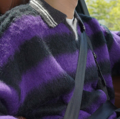 ASCLO(エジュクロ)3 TAP Mohair Border Rugby Knit