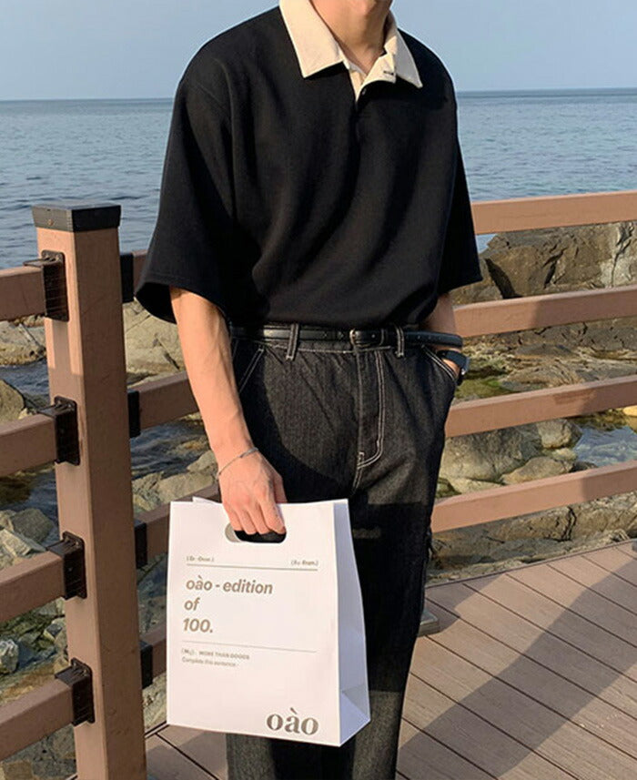 ASCLO(エジュクロ)ASCLO Mix PK Collar T Shirt