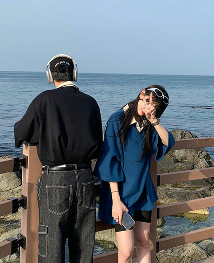 ASCLO(エジュクロ)ASCLO Mix PK Collar T Shirt