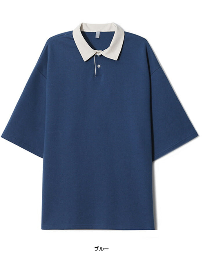 ASCLO(エジュクロ)ASCLO Mix PK Collar T Shirt