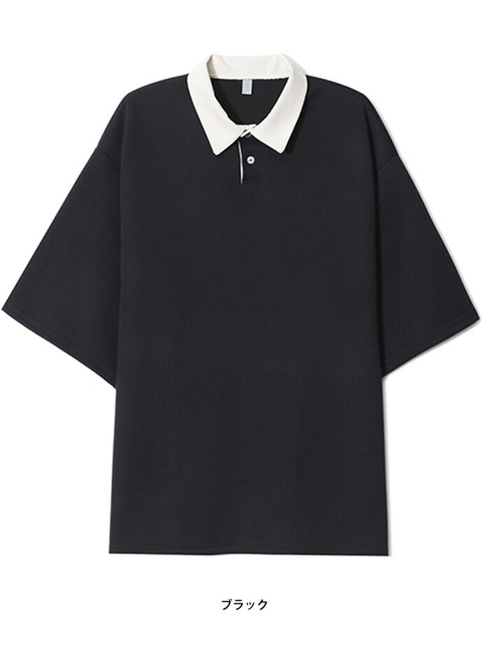 ASCLO(エジュクロ)ASCLO Mix PK Collar T Shirt