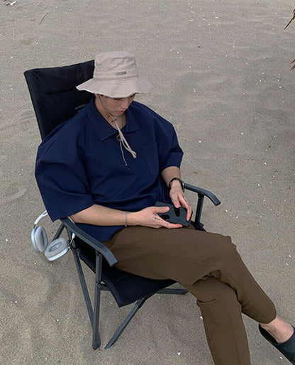 ASCLO(エジュクロ)ASCLO O Ring Zip Collar T Shirt