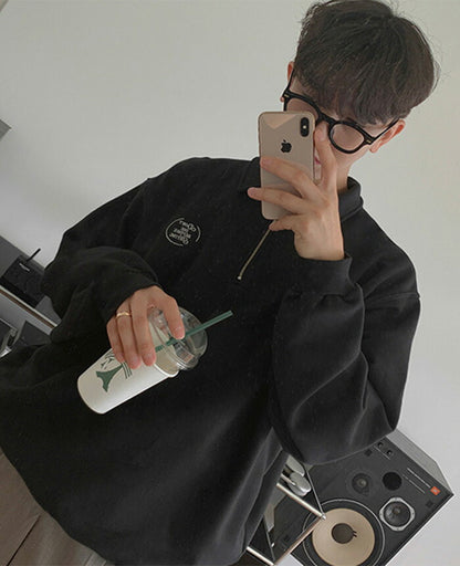ASCLO(エジュクロ)Pleddy Before Half Zip Up Sweat Shirt