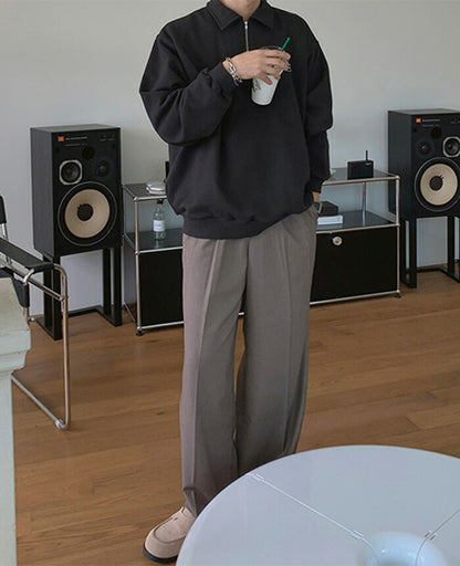 ASCLO(エジュクロ)Pleddy Before Half Zip Up Sweat Shirt