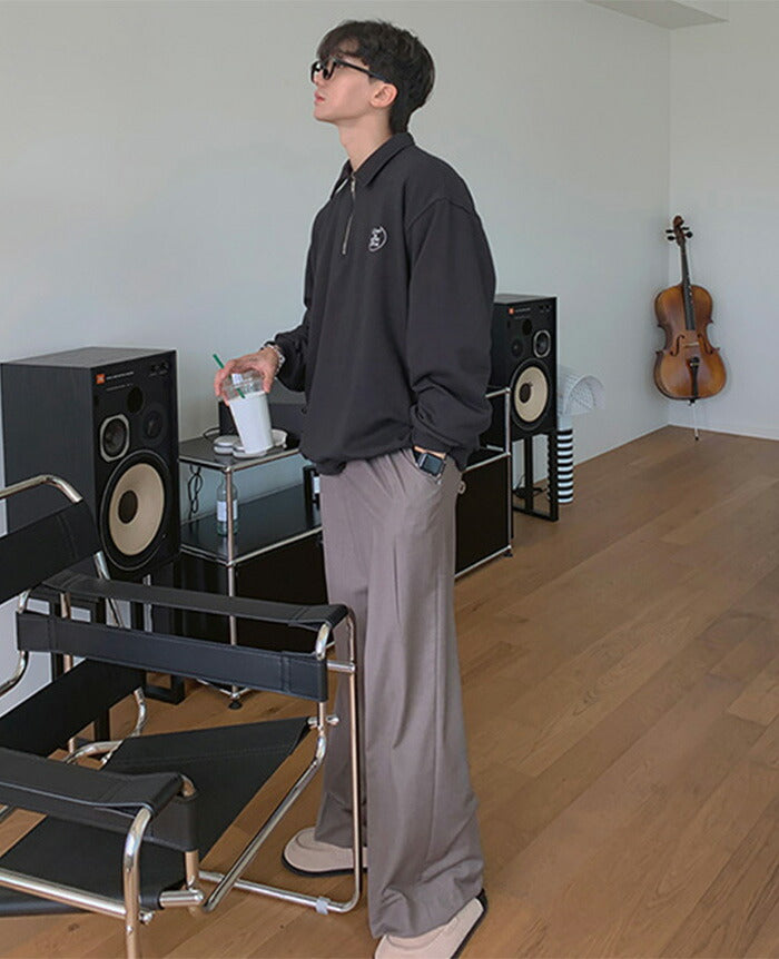 ASCLO(エジュクロ)Pleddy Before Half Zip Up Sweat Shirt