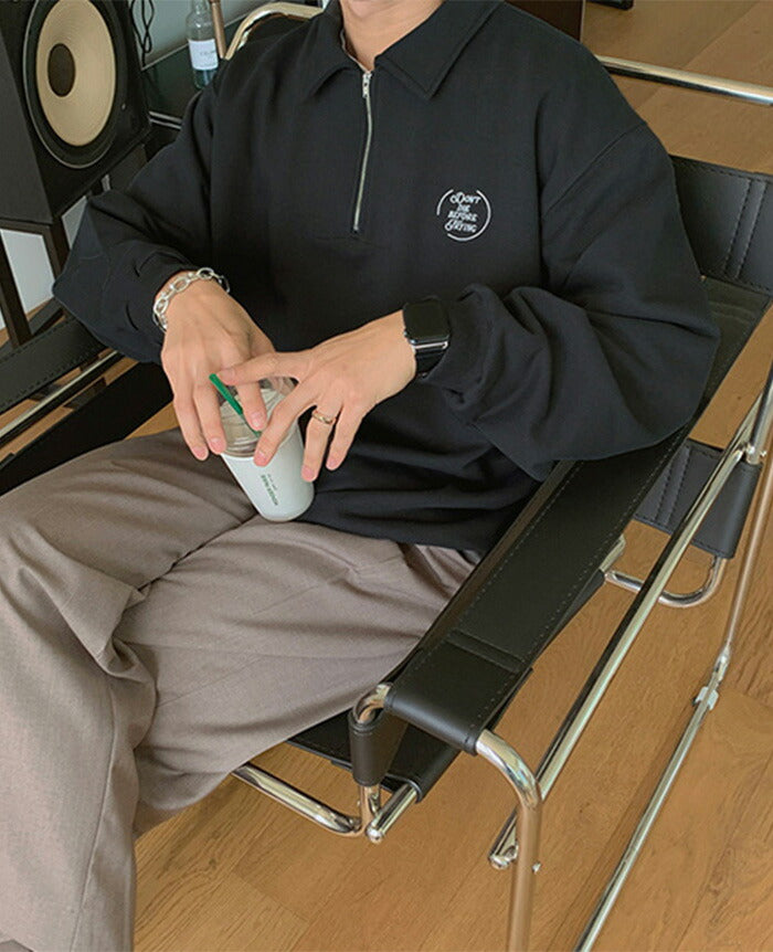 ASCLO(エジュクロ)Pleddy Before Half Zip Up Sweat Shirt