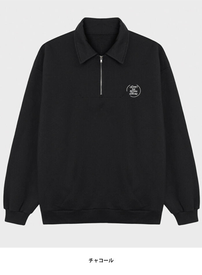 ASCLO(エジュクロ)Pleddy Before Half Zip Up Sweat Shirt