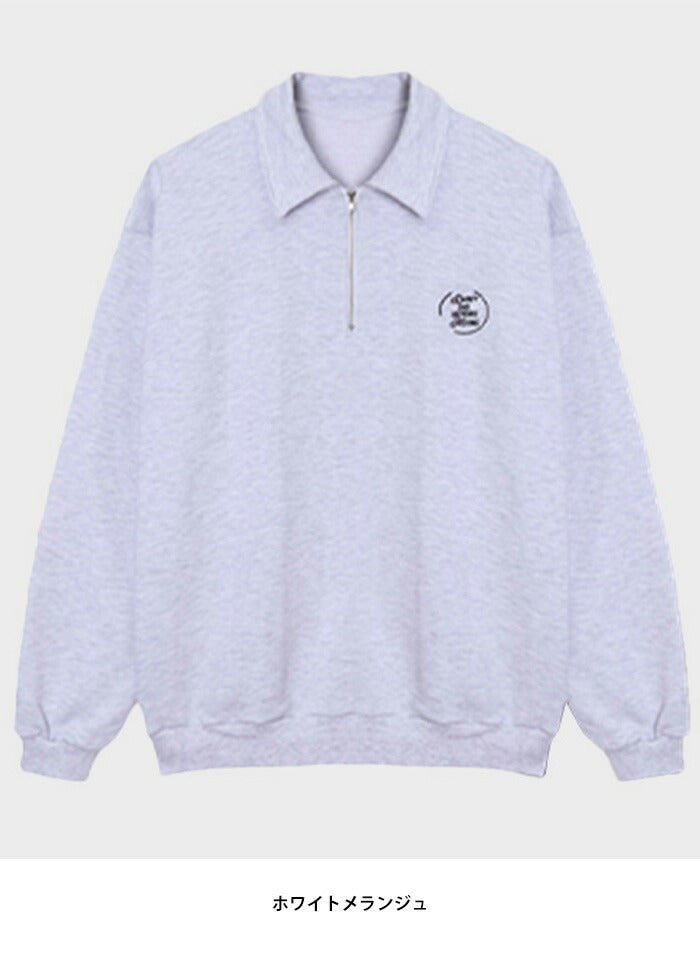 ASCLO(エジュクロ)Pleddy Before Half Zip Up Sweat Shirt