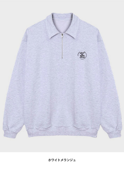 ASCLO(エジュクロ)Pleddy Before Half Zip Up Sweat Shirt