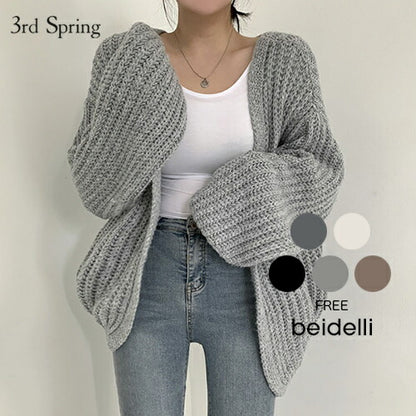 Beidelli(ベイデリ)オーバーサイズローゲージカーディガン/42729626304739