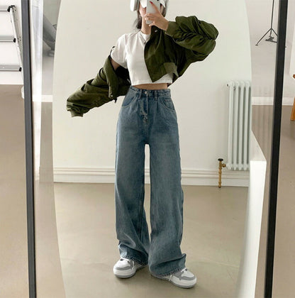 Beidelli(ベイデリ)shirring cropped aviation jumper