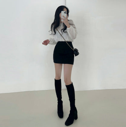 Beidelli(ベイデリ)ハイウエストストレッチミニスカート/42729648947427