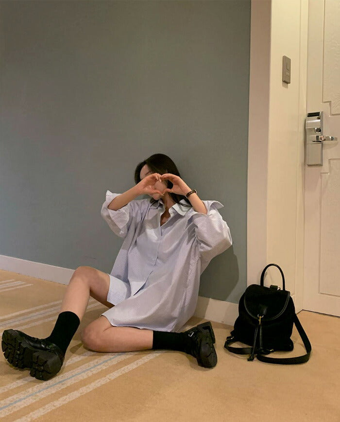 Beidelli(ベイデリ)[BELLIDE MADE] オックスフォードストライプシャツ
