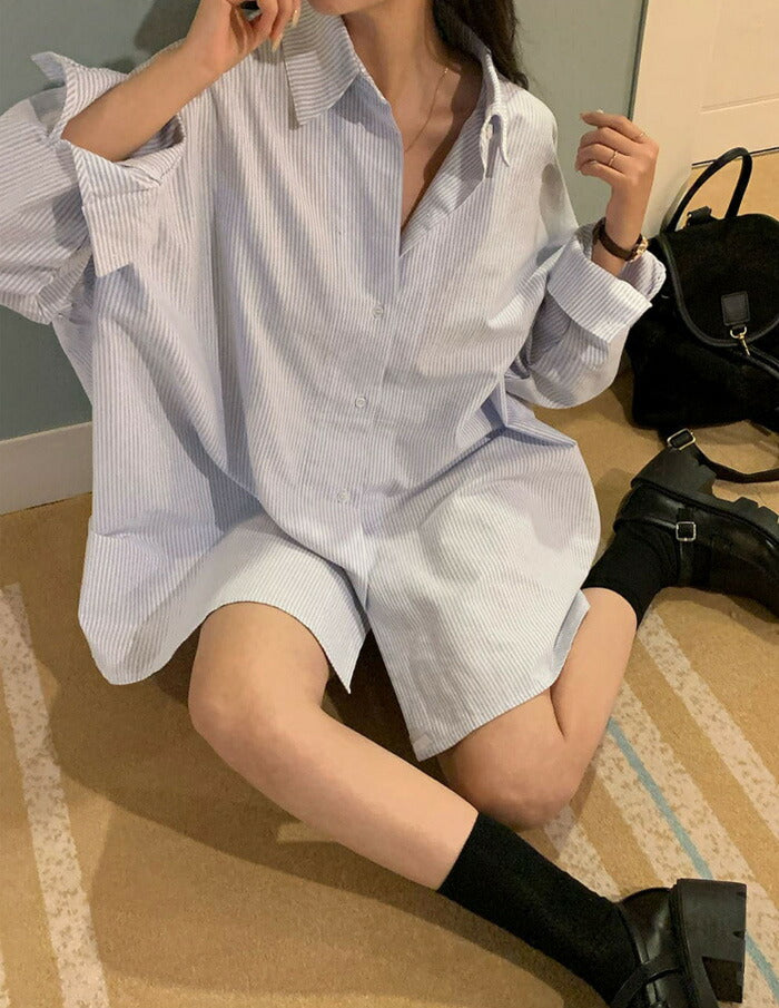Beidelli(ベイデリ)[BELLIDE MADE] オックスフォードストライプシャツ