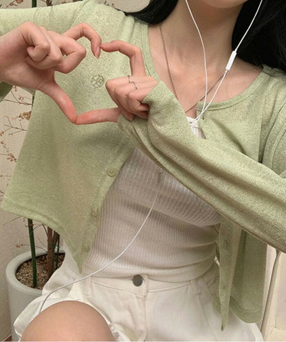 Beidelli(ベイデリ)クロップシースルーカーディガン