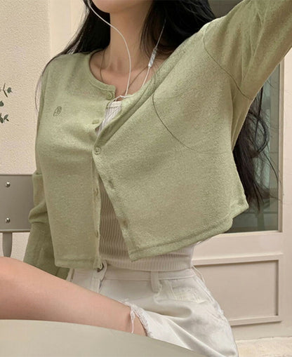 Beidelli(ベイデリ)クロップシースルーカーディガン