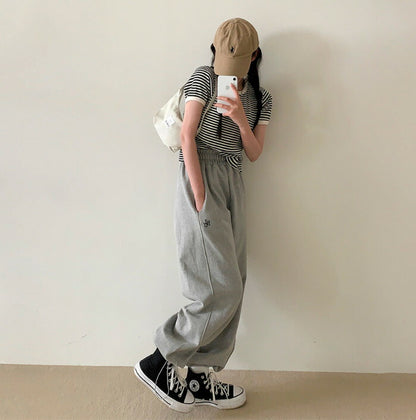 Beidelli(ベイデリ)[BELLIDE MADE] ベーシック刺繍ツーウェイジョガートレーニングパンツ