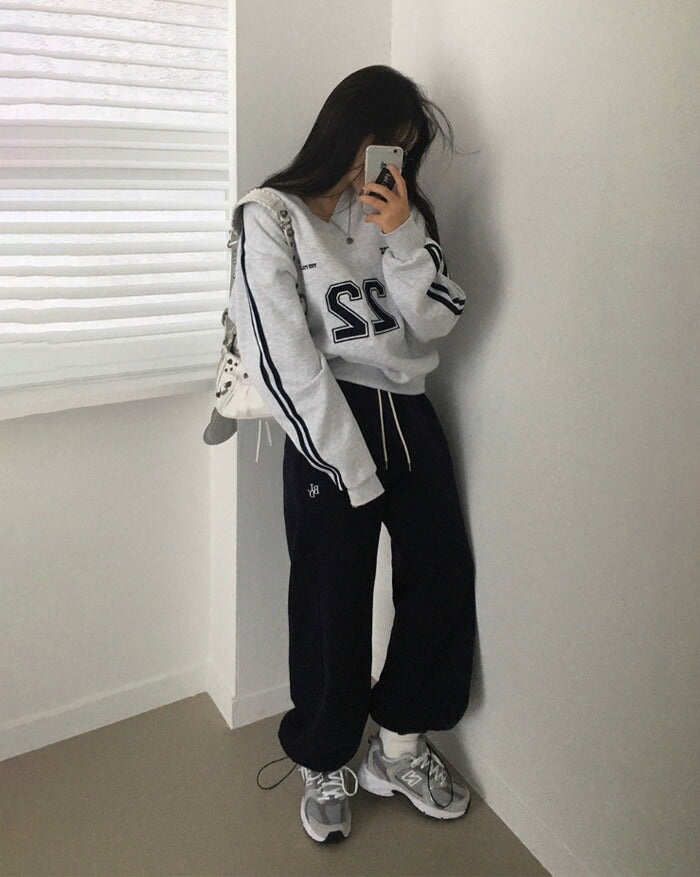 Beidelli(ベイデリ)[BELLIDE MADE] リニューアルVER、 両面起毛刺繍ツーウェイジョガートレーニングパンツ