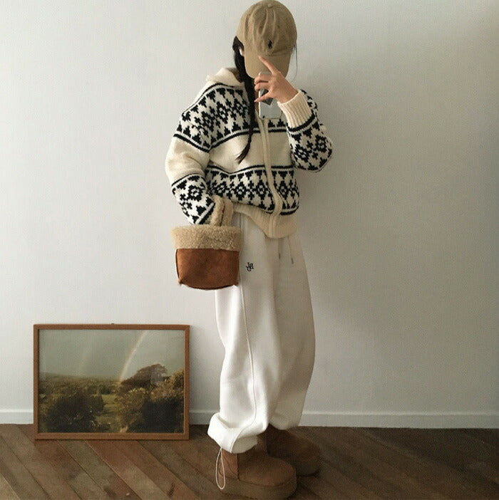 Beidelli(ベイデリ)[BELLIDE MADE] リニューアルVER、 両面起毛刺繍ツーウェイジョガートレーニングパンツ